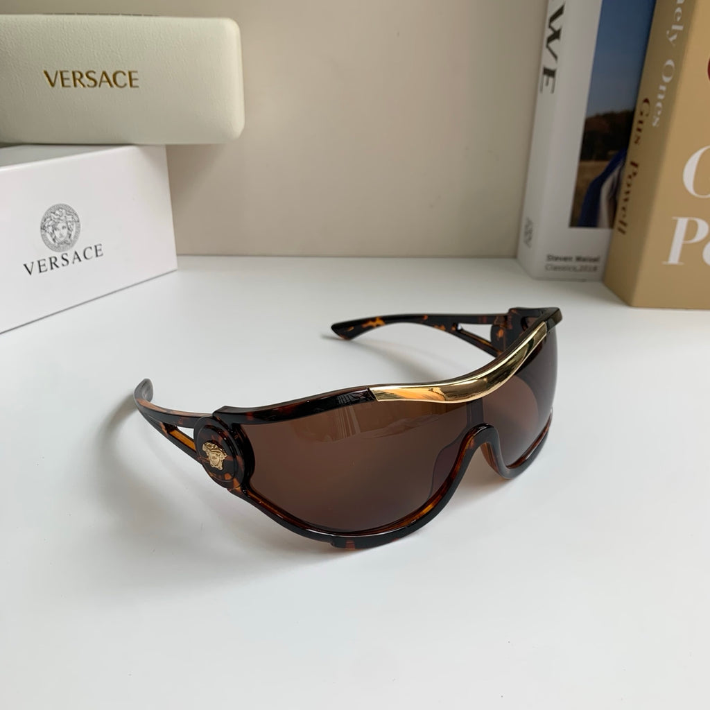 Versace Oversized Black Lens Sunglasses for Men & Women - 466230