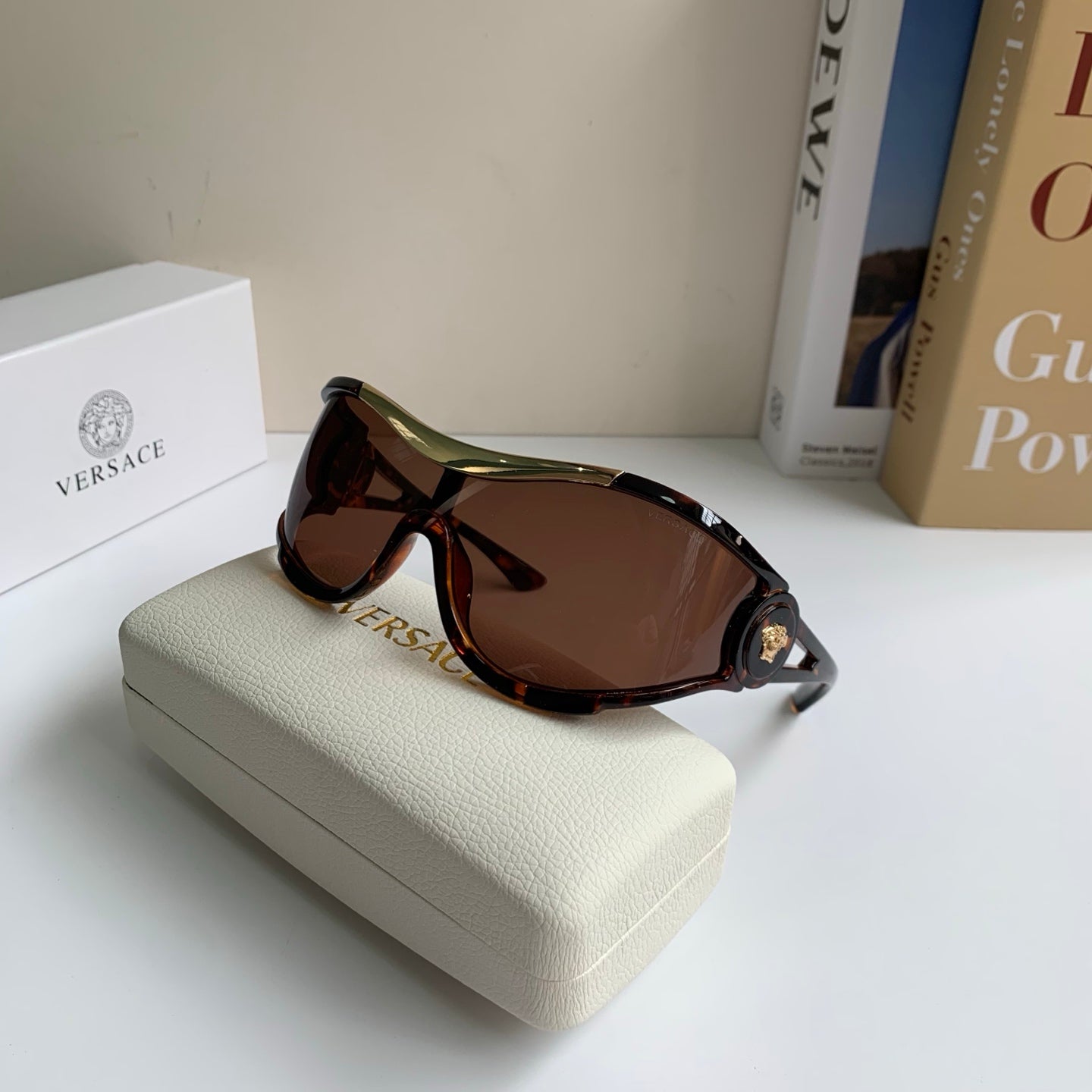 Versace Oversized Black Lens Sunglasses for Men & Women - 466230 - detail image 5