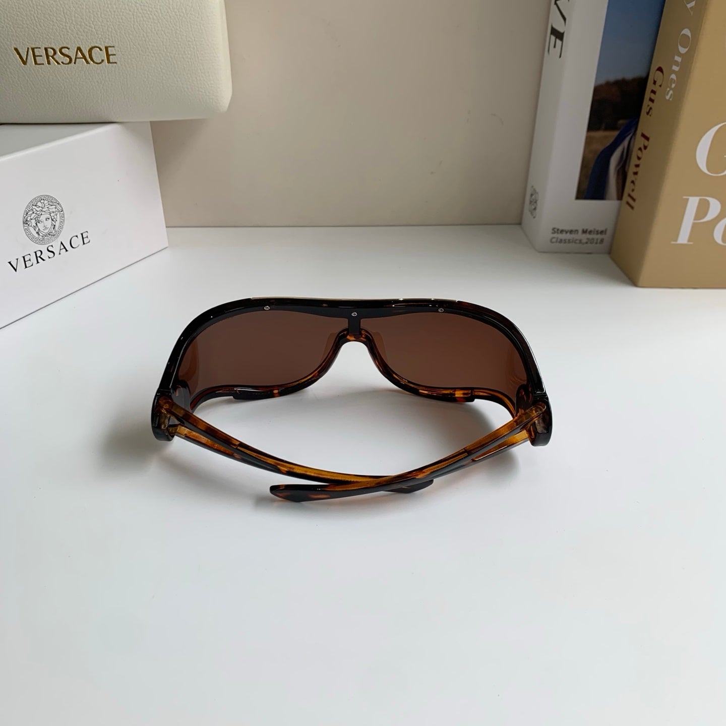 Versace Oversized Black Lens Sunglasses for Men & Women - 466230 - detail image 8