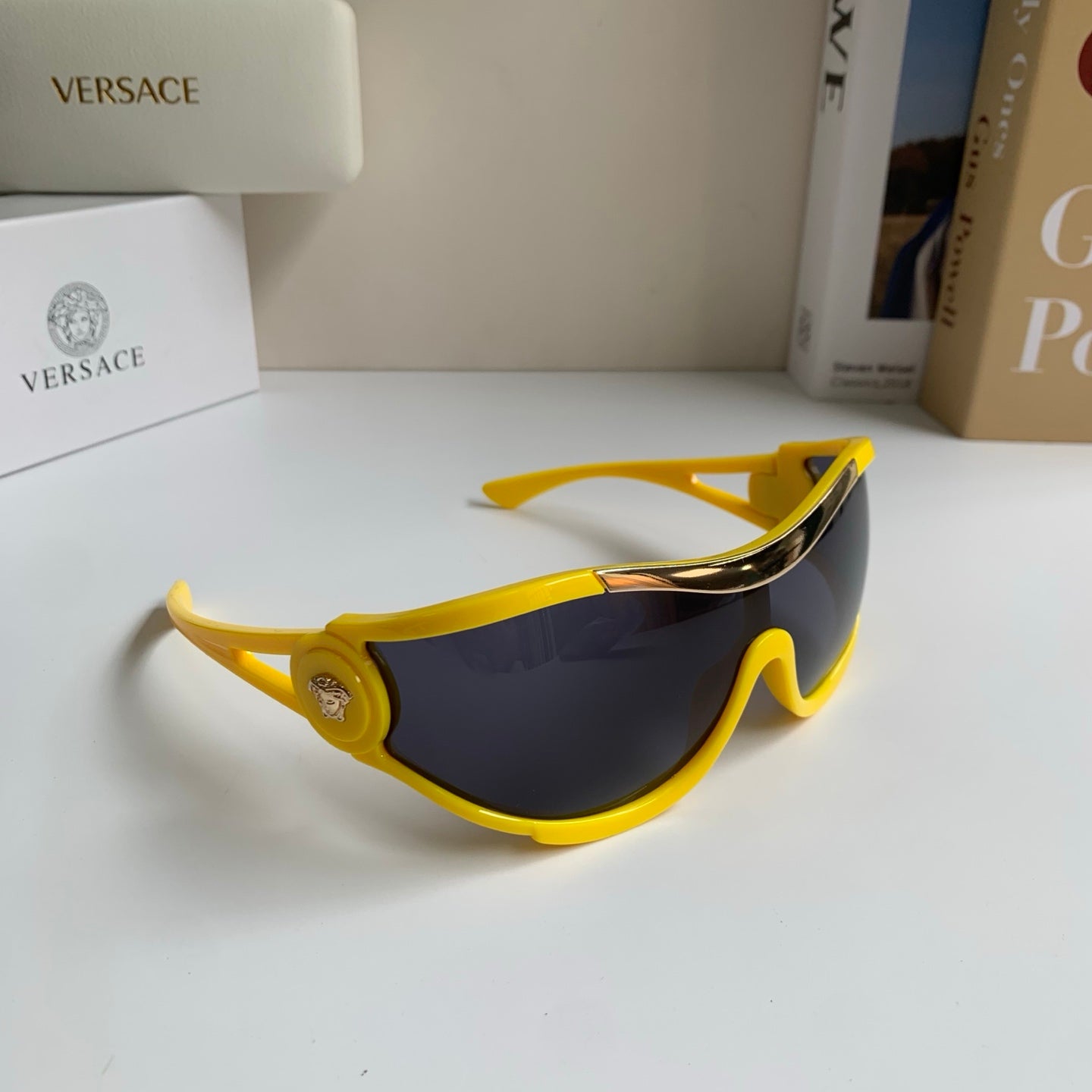 Versace Oversized Brown Lens Sunglasses for Men & Women - 466231