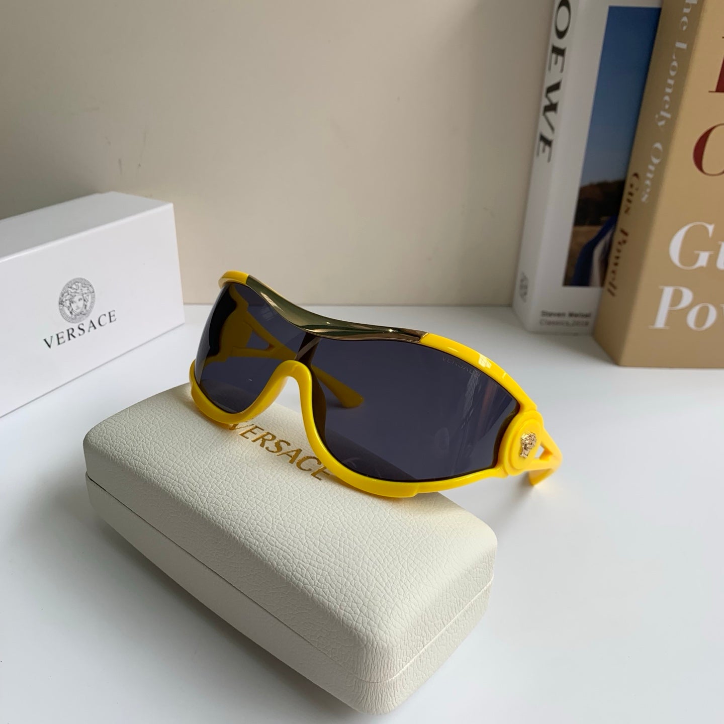 Versace Oversized Brown Lens Sunglasses for Men & Women - 466231 - detail image 4