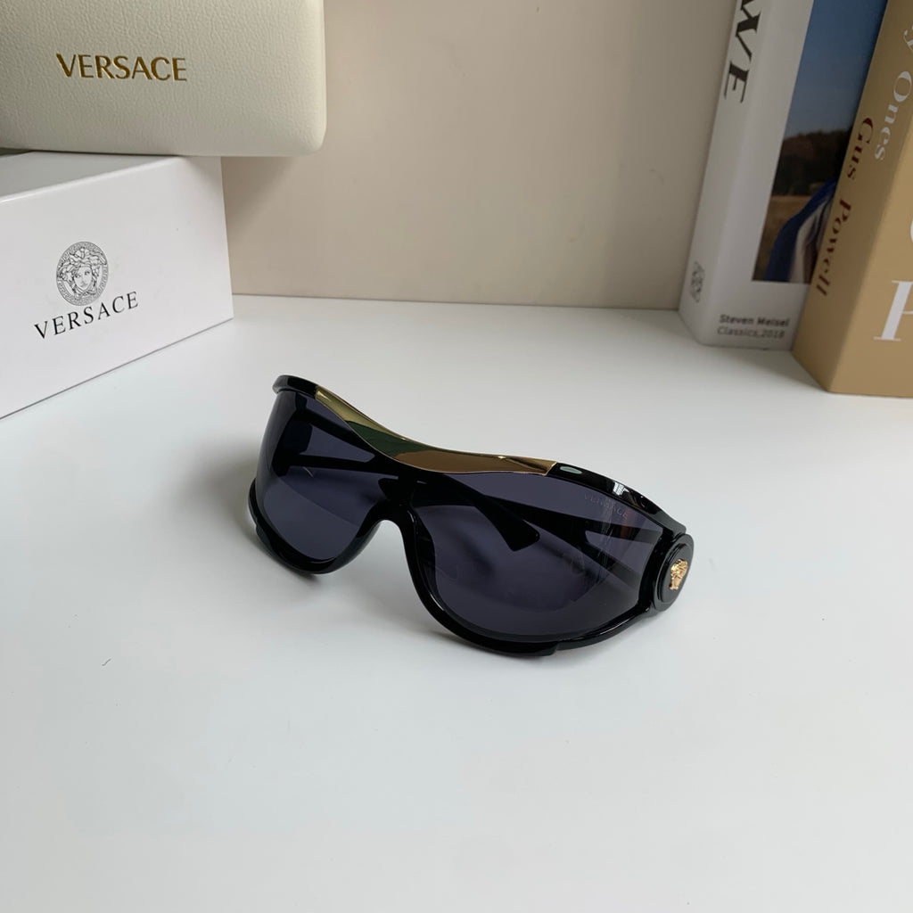 Versace Oversized Black Lens Sunglasses for Men & Women - 466232 - detail image 3