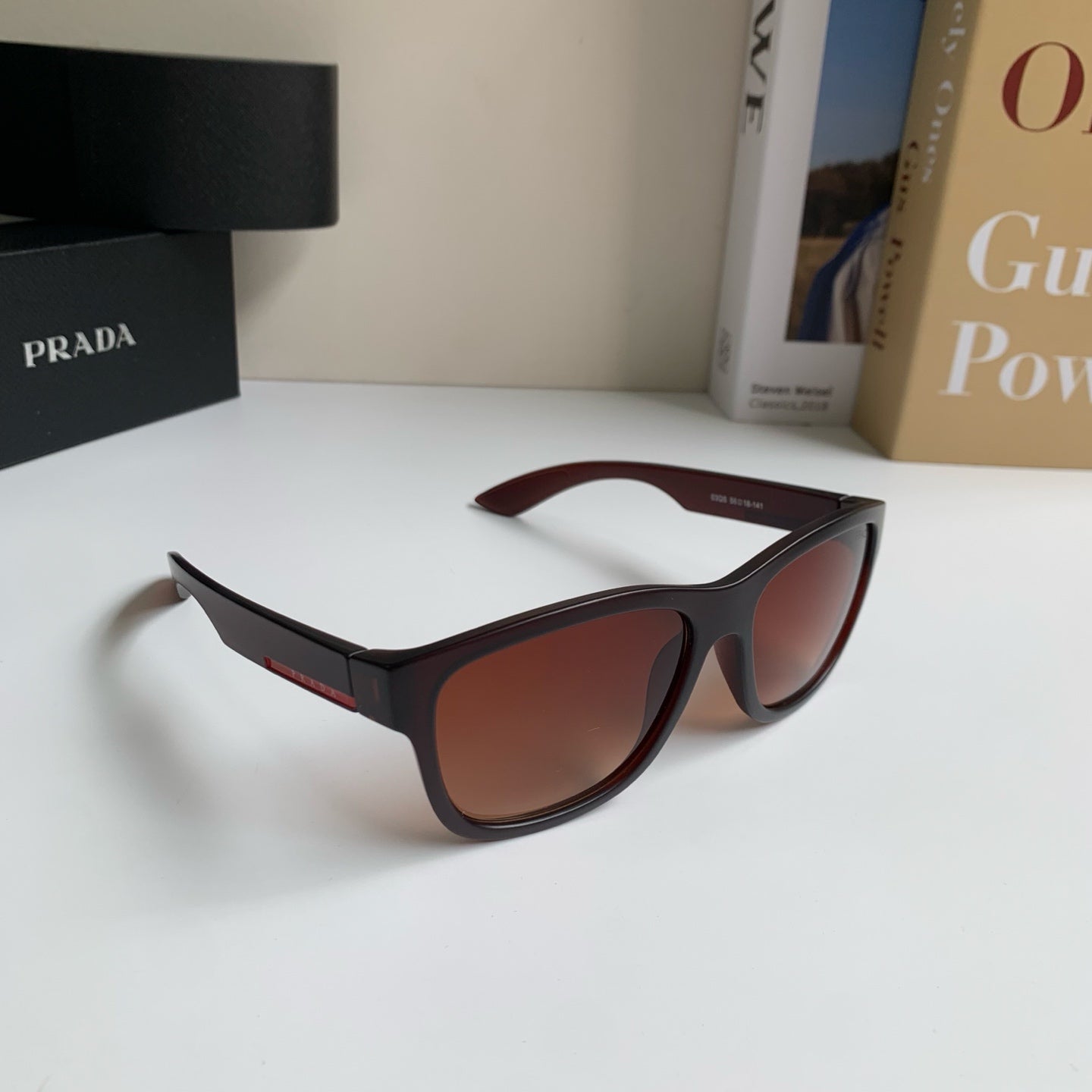 Prada Fashion Red Lens Sunglasses for Men & Women - 372129
