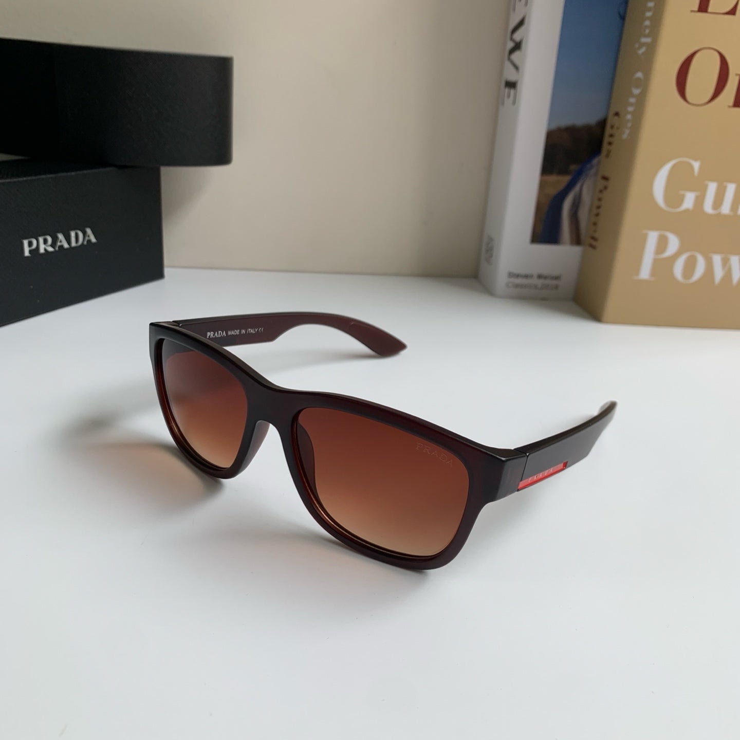 Prada Fashion Red Lens Sunglasses for Men & Women - 372129 - detail image 2