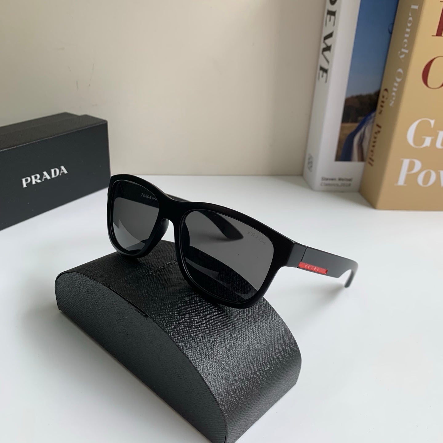 Prada Fashion Black Lens Sunglasses for Men & Women - 372130 - detail image 4