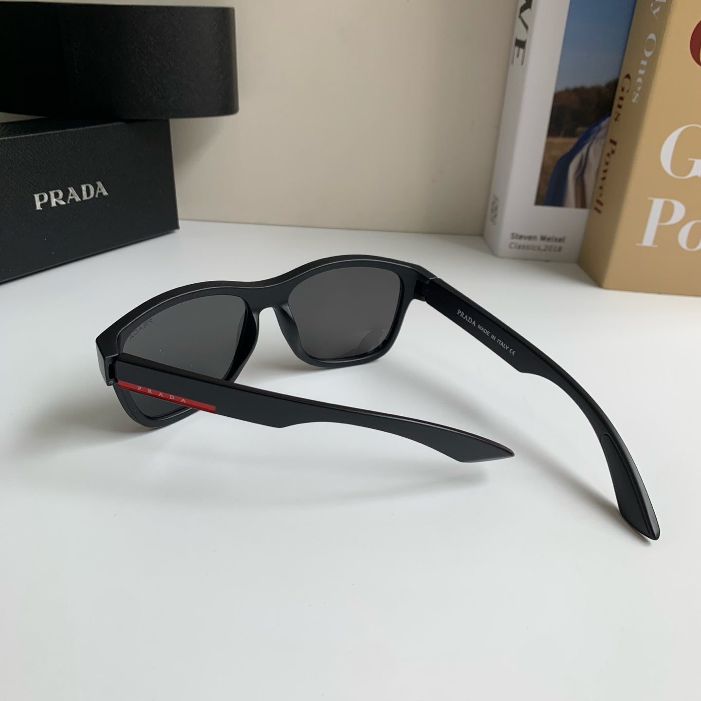 Prada Fashion Black Lens Sunglasses for Men & Women - 372130 - detail image 8