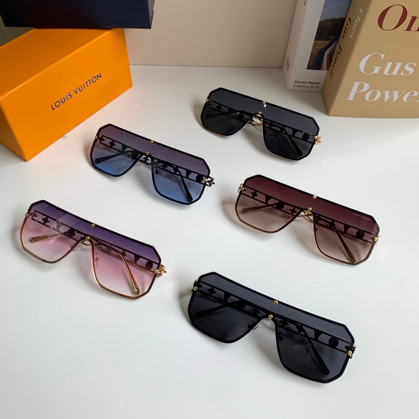 Louis Vuitton Square Silver Lens Sunglasses for Men & Women - 381872 - detail image 9