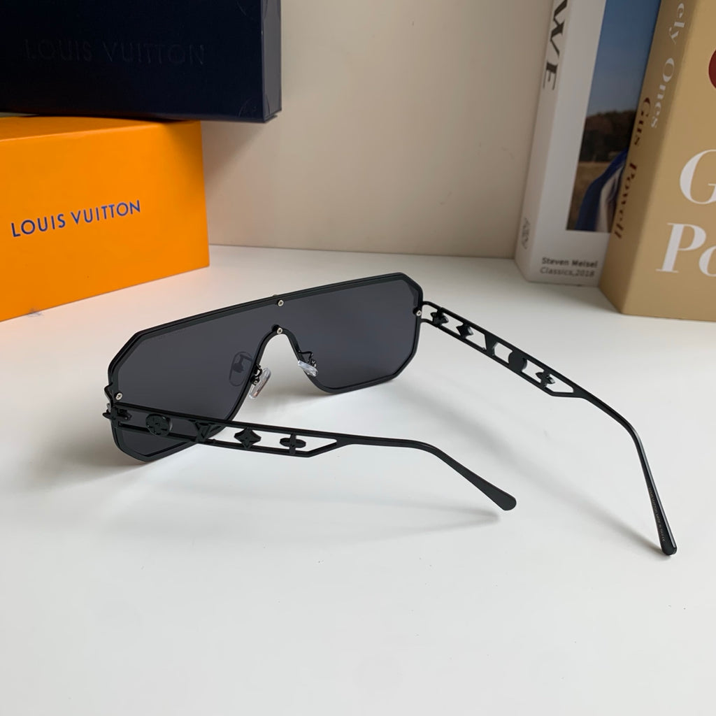 Louis Vuitton Square Black Lens Sunglasses for Men & Women - 381869 - detail image 6