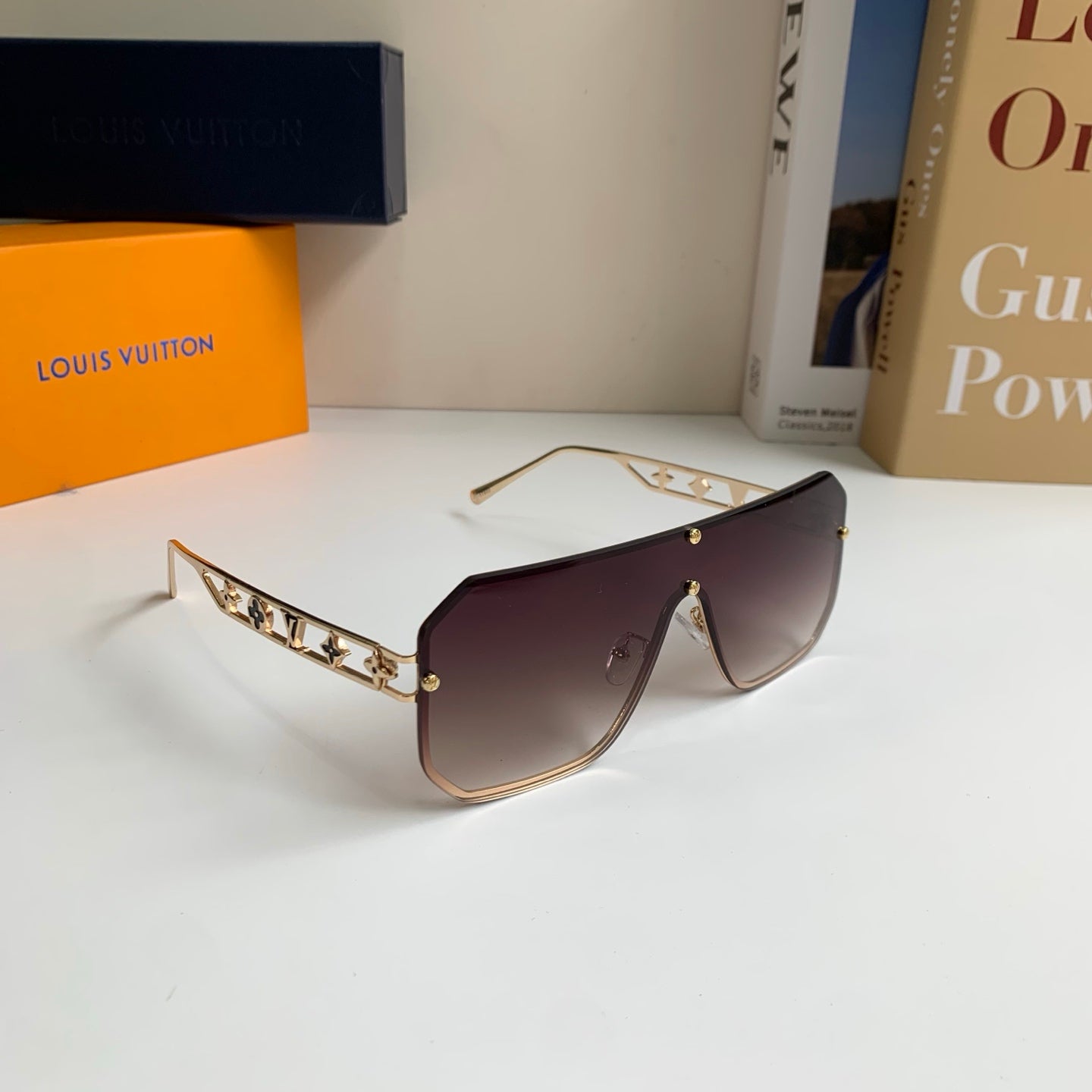 Louis Vuitton Square Red Lens Sunglasses for Men & Women - 381870