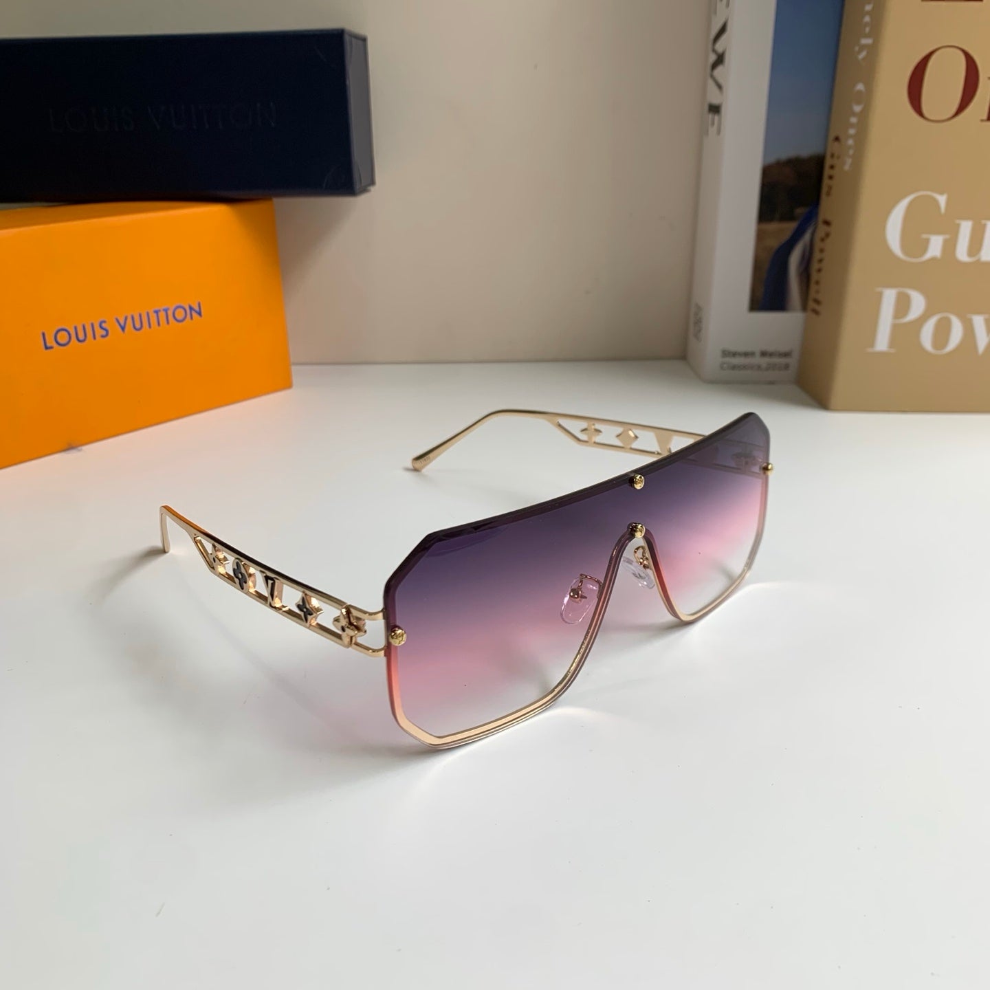 Louis Vuitton Square Silver Lens Sunglasses for Men & Women - 381872