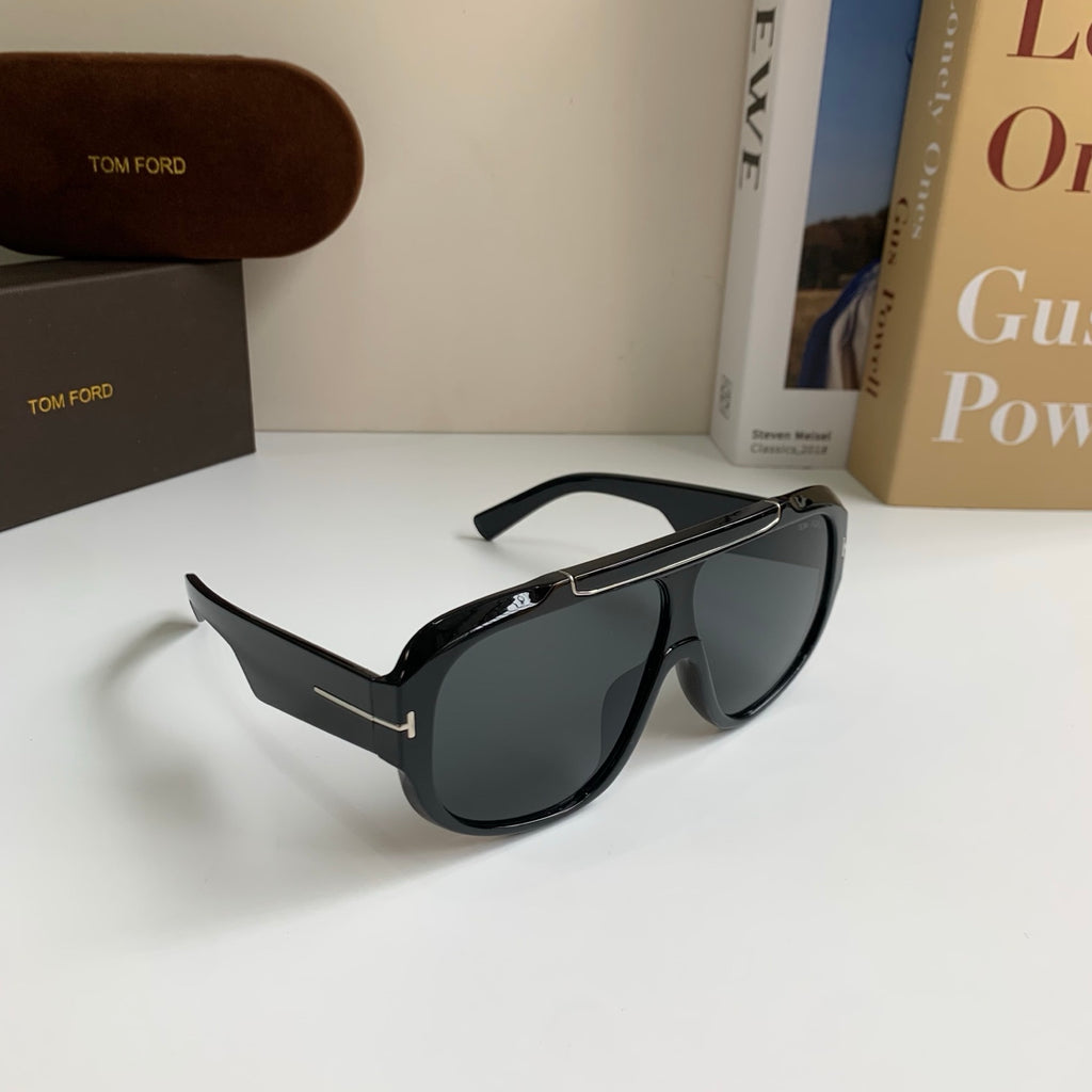 Tom Ford Fashion Black Lens Sunglasses for Men & Women - 383084