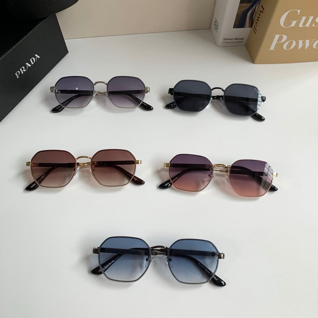Prada Metal Fashion Silver Lens Sunglasses for Men & Women - 382590 - detail image 9