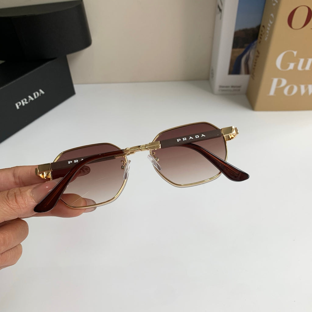 Prada Metal Fashion Red Lens Sunglasses for Men & Women - 382586 - detail image 6