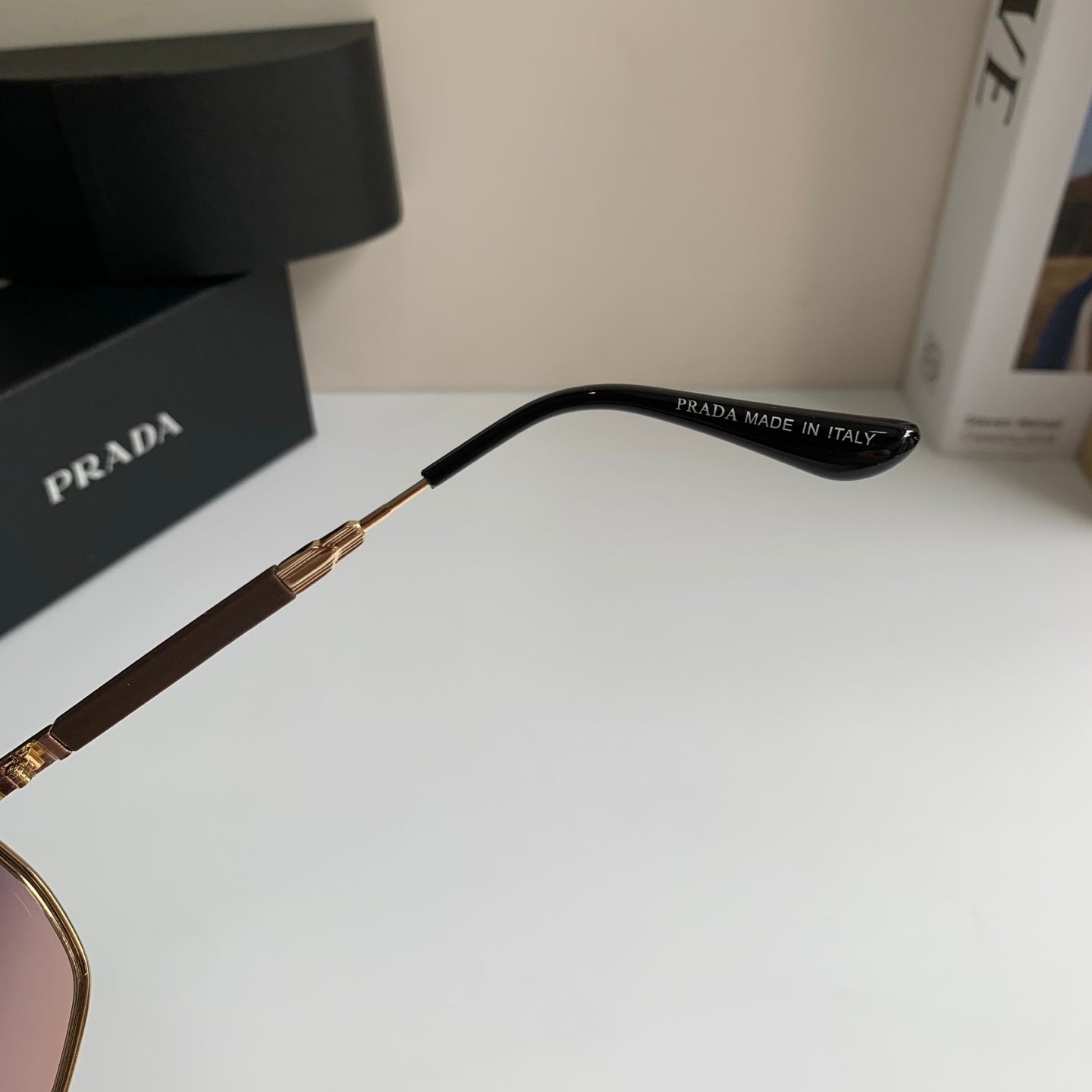 Prada Metal Fashion Silver Lens Sunglasses for Men & Women - 382588 - detail image 9