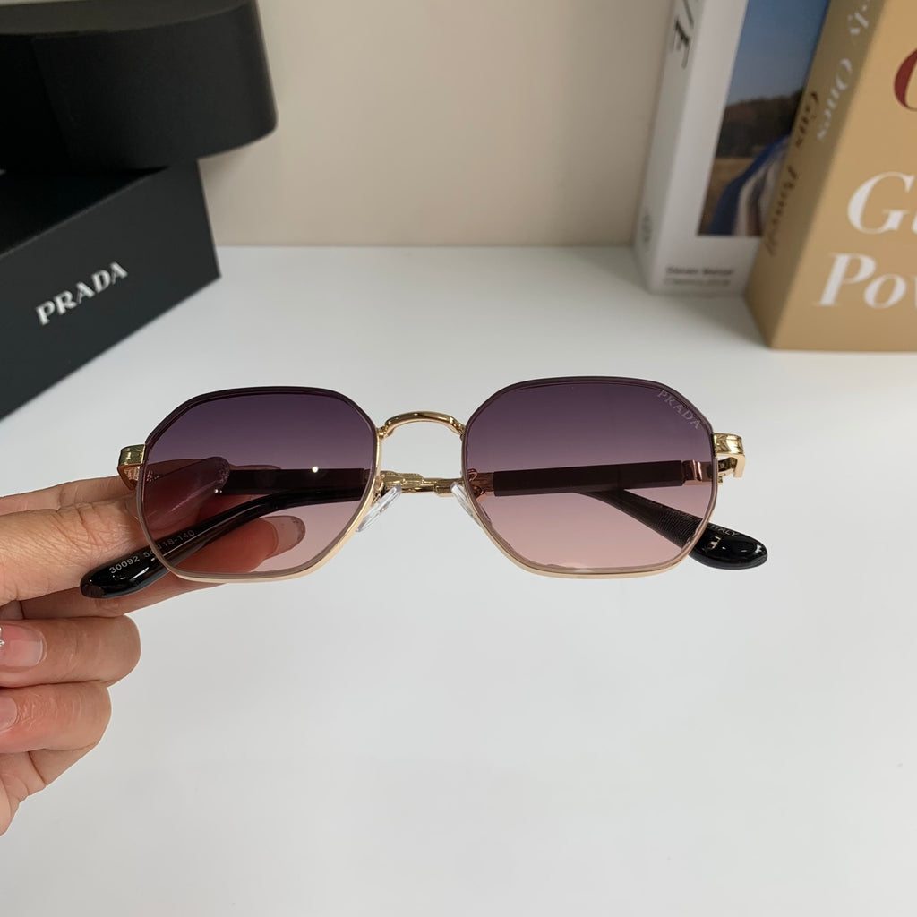 Prada Metal Fashion Silver Lens Sunglasses for Men & Women - 382588 - detail image 3