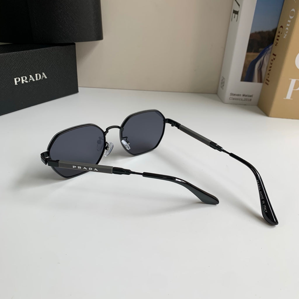 Prada Metal Fashion Silver Lens Sunglasses for Men & Women - 382590 - detail image 8