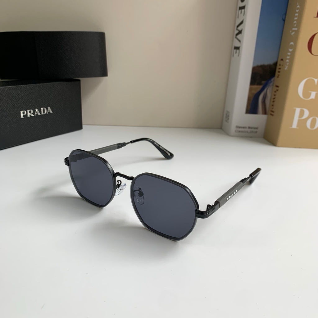 Prada Metal Fashion Silver Lens Sunglasses for Men & Women - 382590 - detail image 2