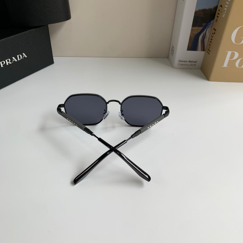 Prada Metal Fashion Silver Lens Sunglasses for Men & Women - 382590 - detail image 7