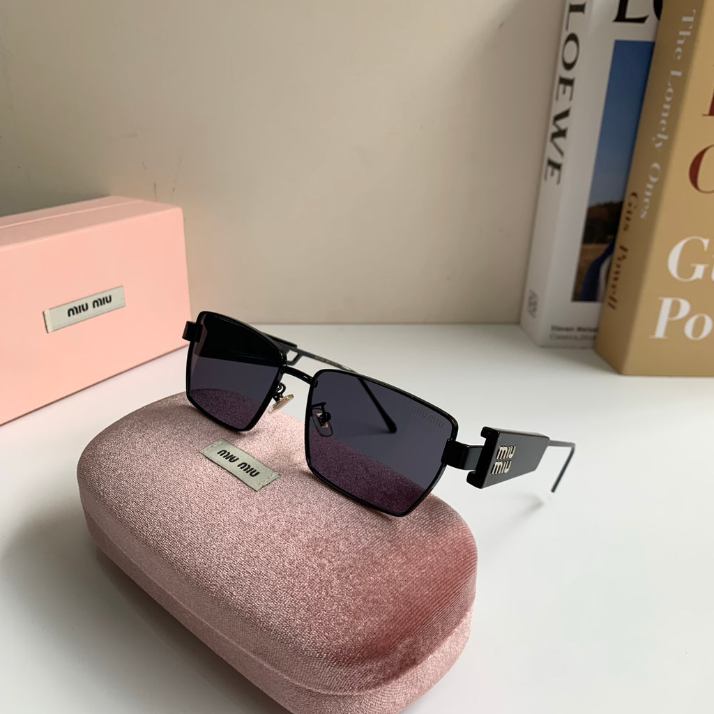 Miu Miu Metal Square Silver Lens Sunglasses for Men & Women - 466125 - detail image 5