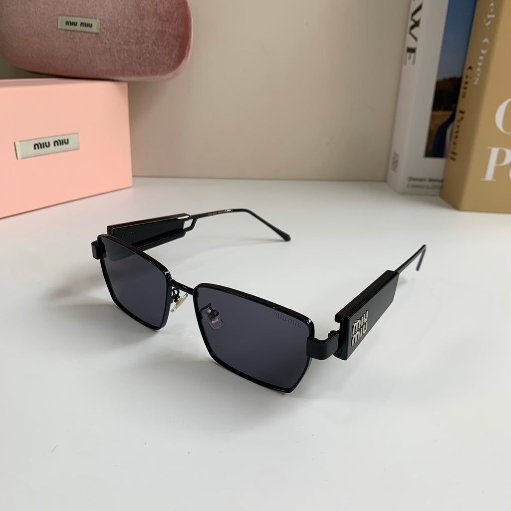Miu Miu Metal Square Silver Lens Sunglasses for Men & Women - 466125 - detail image 2