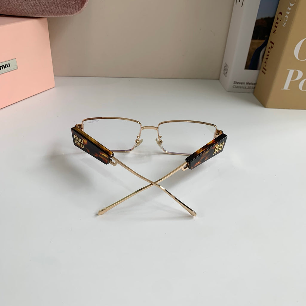 Miu Miu Metal Square Silver Lens Sunglasses for Men & Women - 383002 - detail image 6