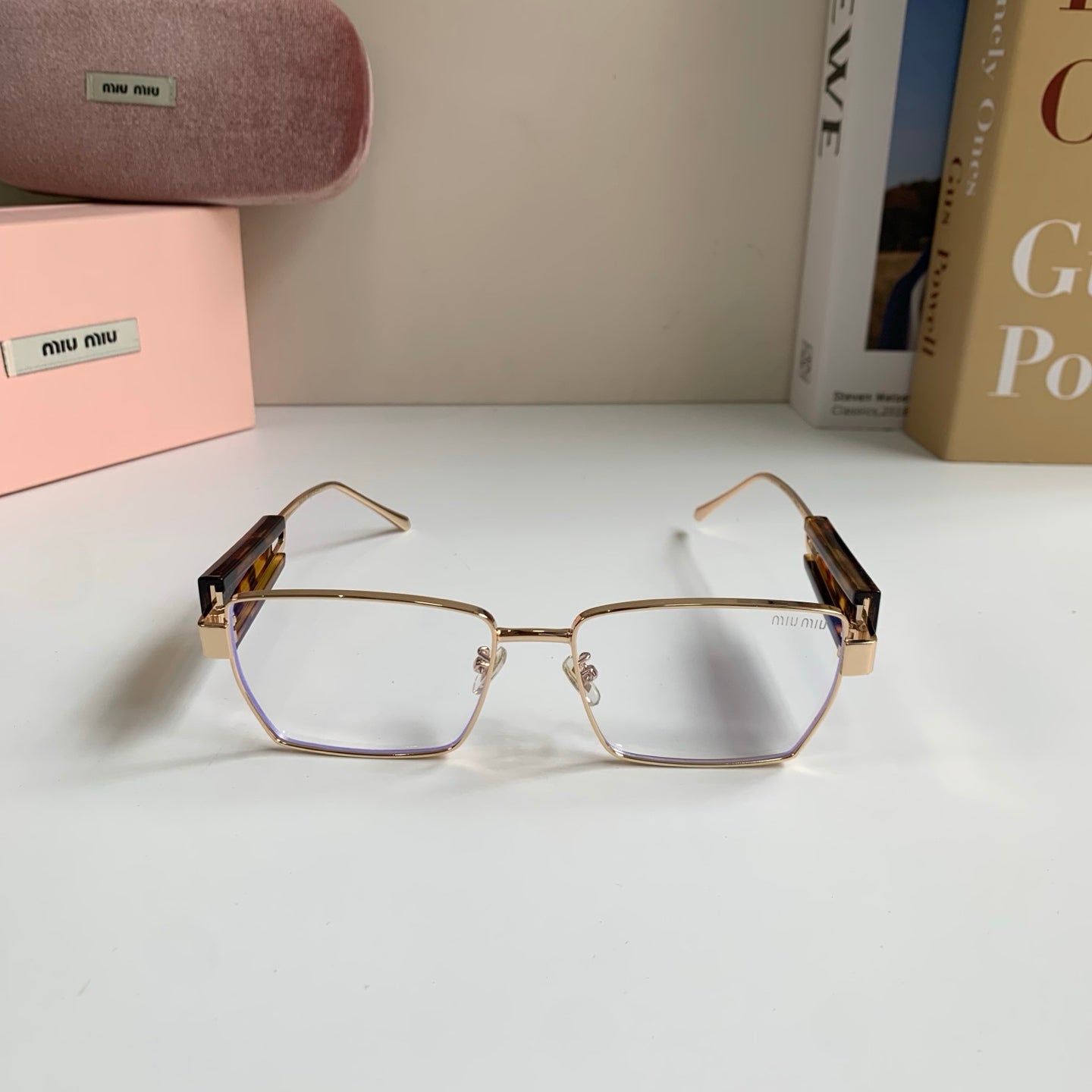 Miu Miu Metal Square Silver Lens Sunglasses for Men & Women - 466127 - detail image 5