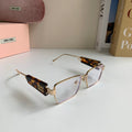 Miu Miu Metal Square Silver Lens Sunglasses for Men & Women - 466127