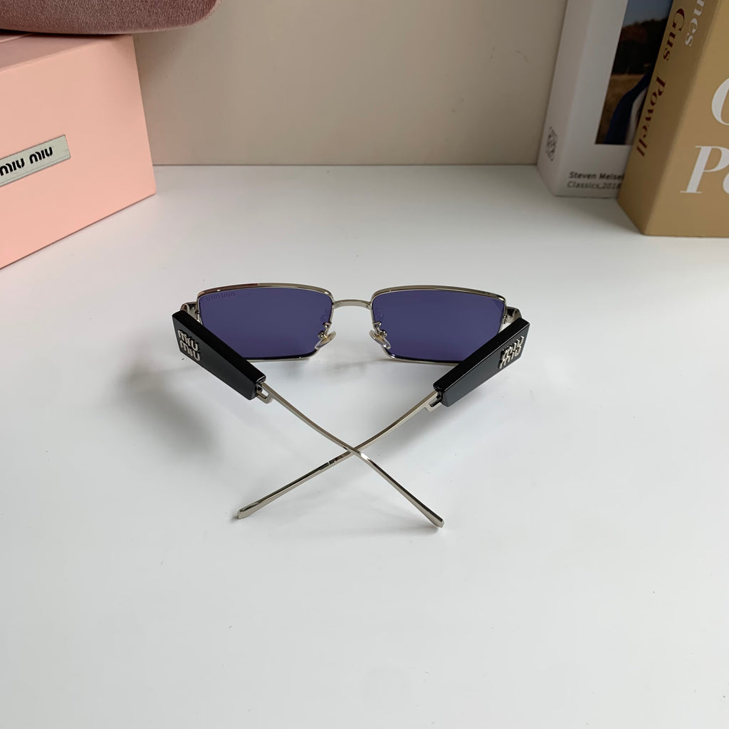 Miu Miu Metal Square Silver Lens Sunglasses for Men & Women - 466128 - detail image 7