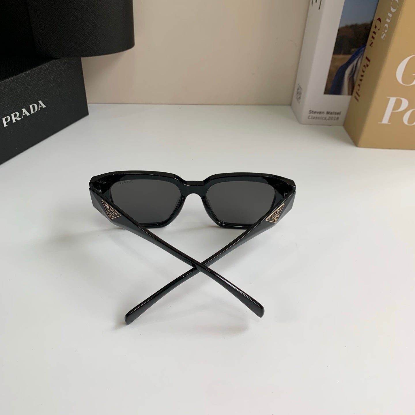 Prada Fashion Black Lens Sunglasses for Men & Women - 382593 - detail image 7
