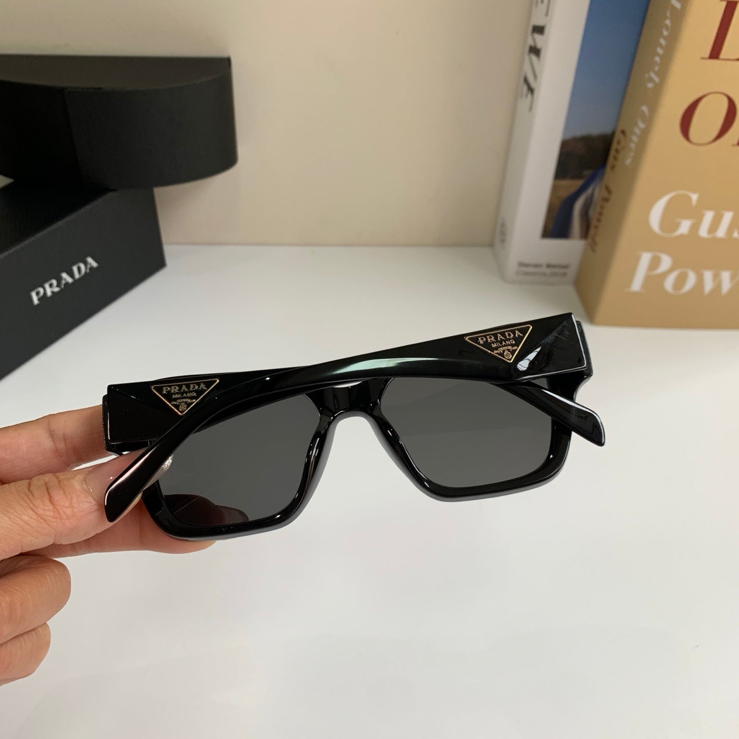 Prada Fashion Black Lens Sunglasses for Men & Women - 382593 - detail image 8