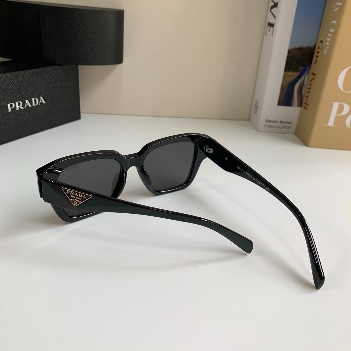 Prada Fashion Black Lens Sunglasses for Men & Women - 382593 - detail image 9