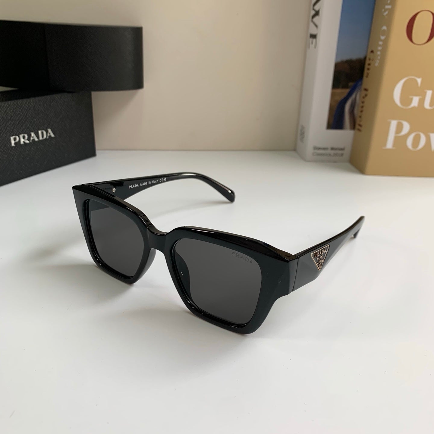 Prada Fashion Black Lens Sunglasses for Men & Women - 382593 - detail image 2