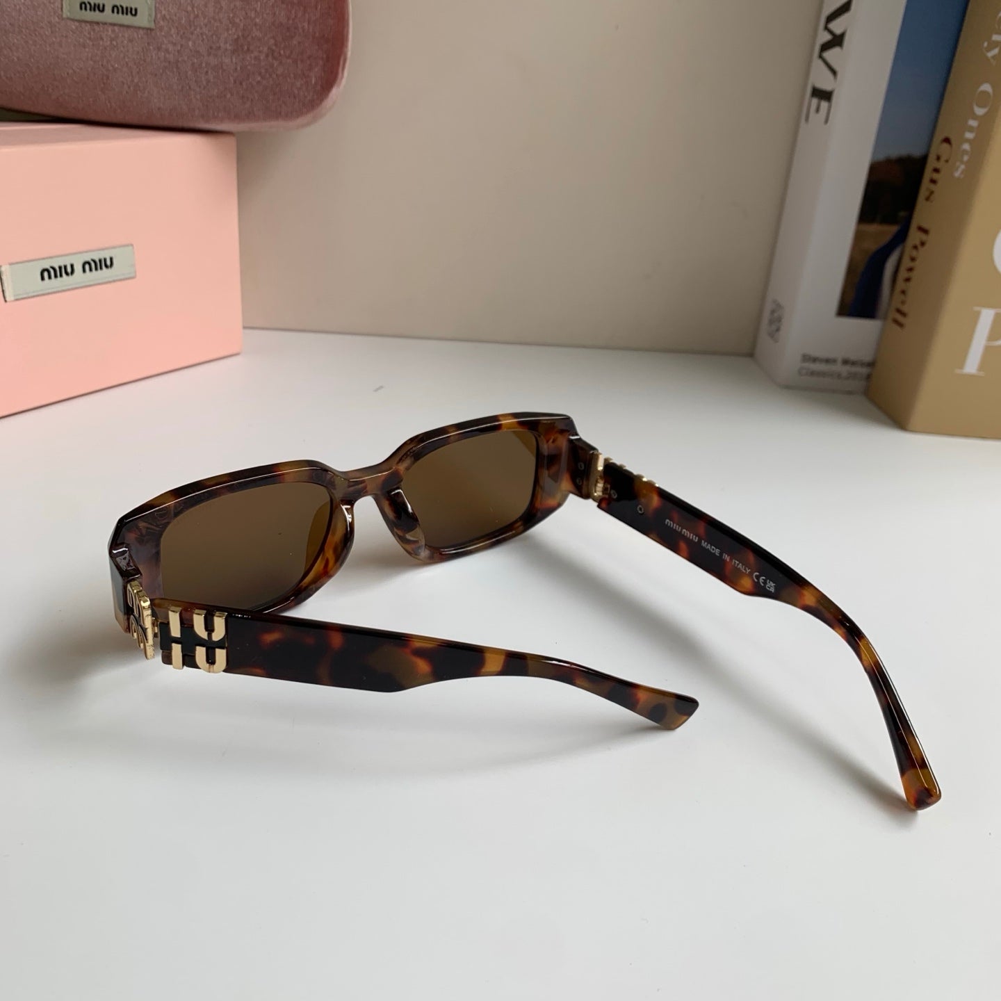 Miu Miu Square Black Lens Sunglasses for Men & Women - 493738 - detail image 7