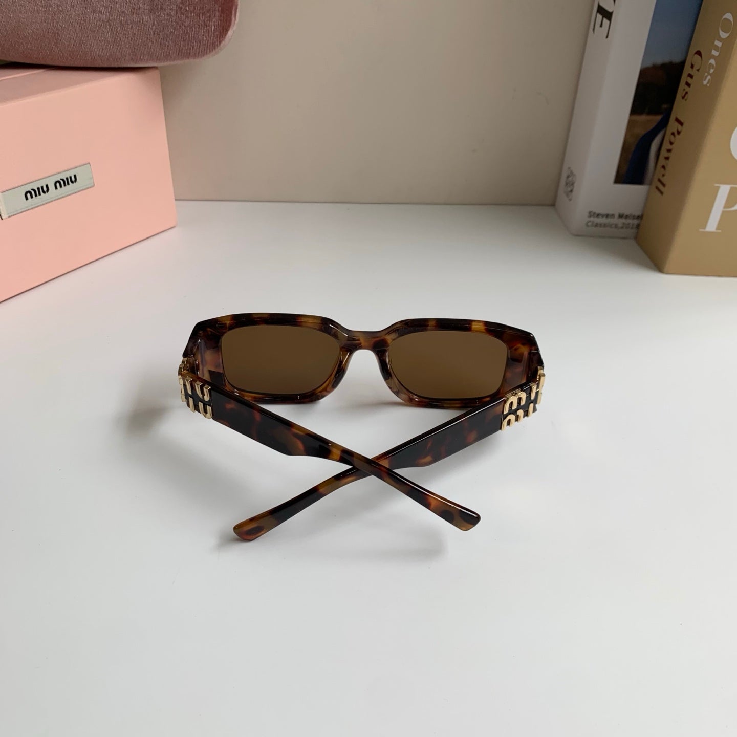 Miu Miu Square Black Lens Sunglasses for Men & Women - 493738 - detail image 6