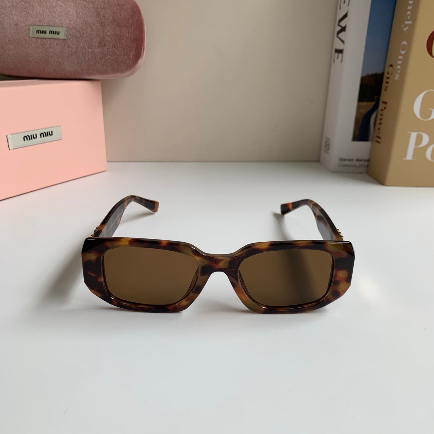 Miu Miu Square Black Lens Sunglasses for Men & Women - 493738 - detail image 3