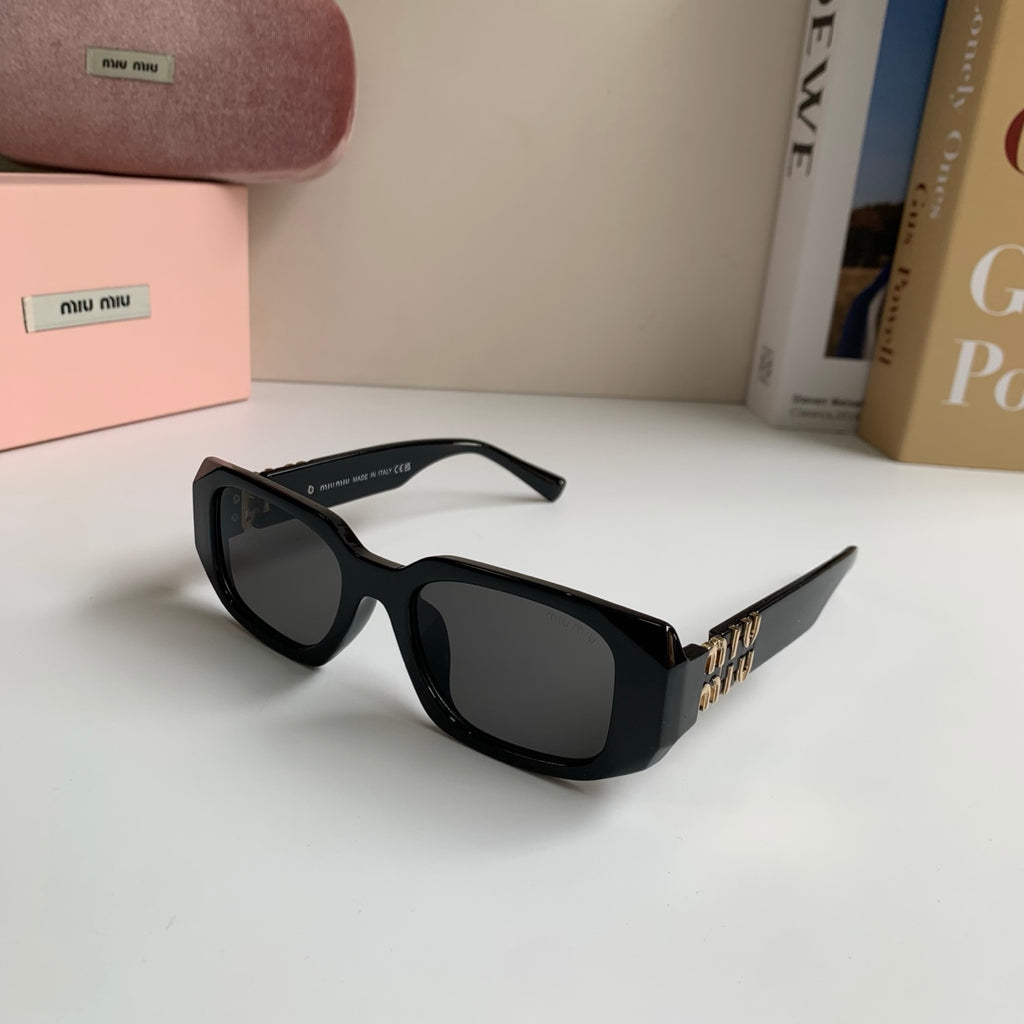 Miu Miu Square Black Lens Sunglasses for Men & Women - 399251 - detail image 2