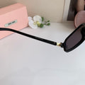 Miu Miu Square Black Lens Sunglasses for Men & Women - 487562