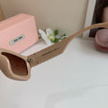 Miu Miu Square Brown Lens Sunglasses for Men & Women - 487563