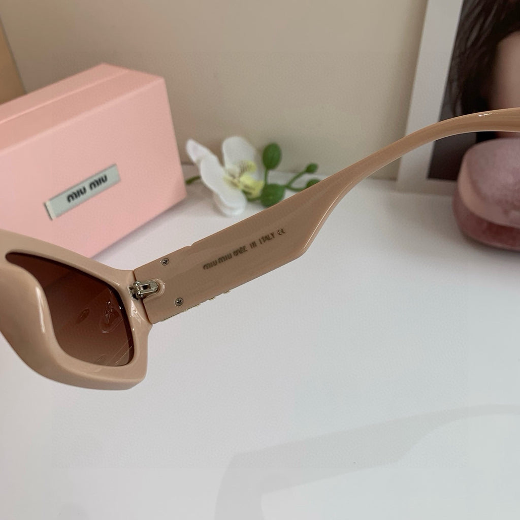 Miu Miu Square Brown Lens Sunglasses for Men & Women - 416269