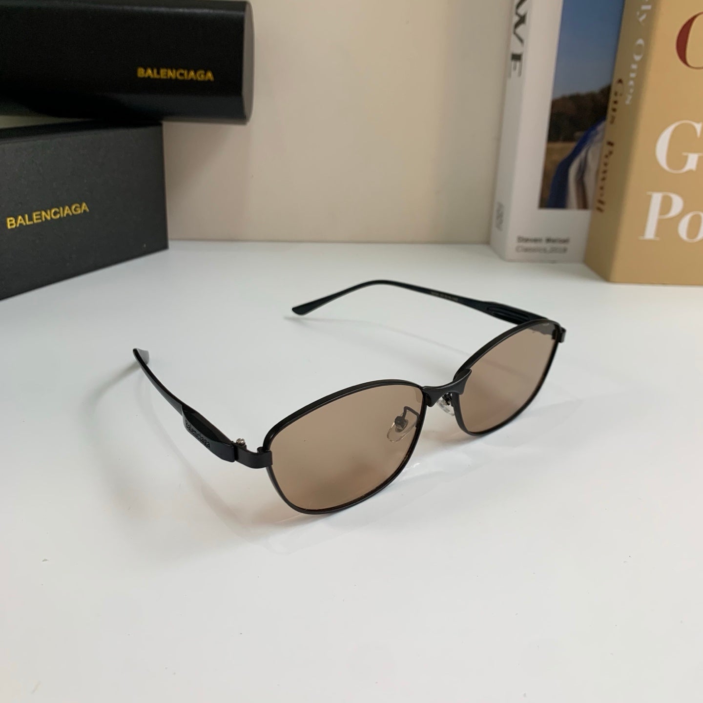 Balenciaga Fashion Silver Lens Sunglasses for Men & Women - 487532