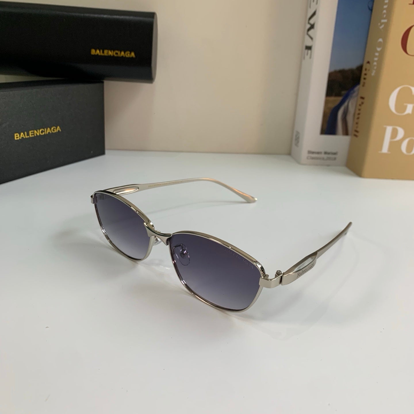 Balenciaga Fashion Silver Lens Sunglasses for Men & Women - 416096 - detail image 2