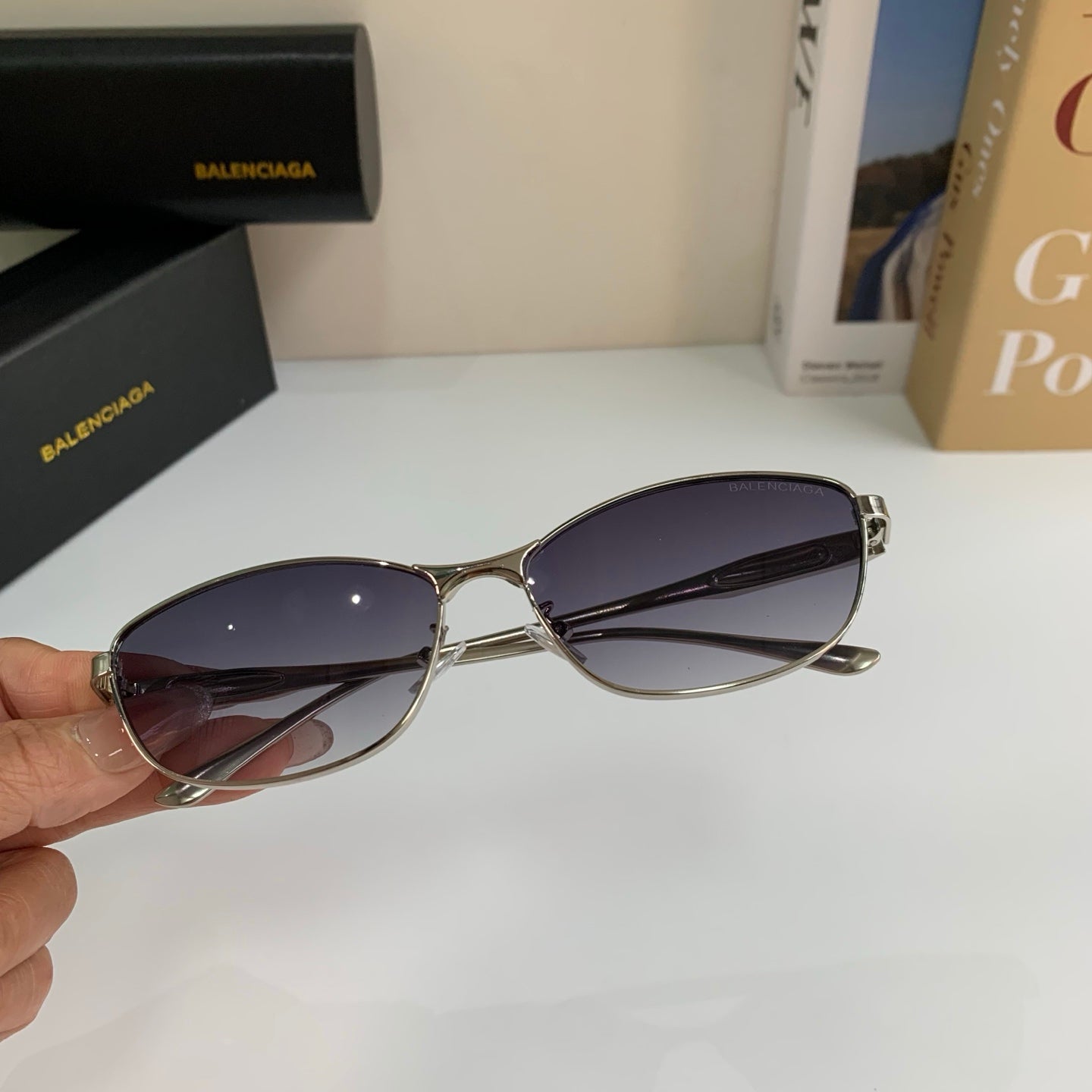 Balenciaga Fashion Silver Lens Sunglasses for Men & Women - 416096 - detail image 3