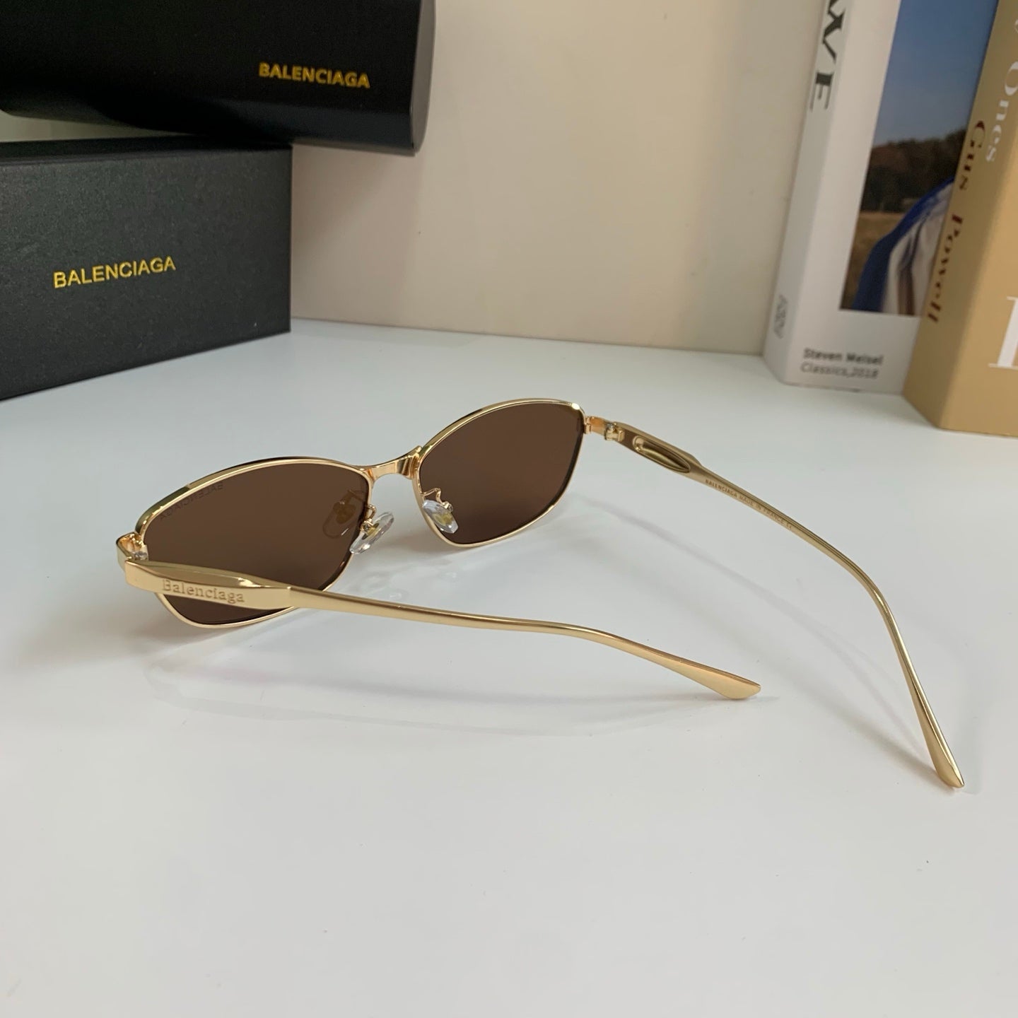 Balenciaga Fashion Brown Lens Sunglasses for Men & Women - detail image 7
