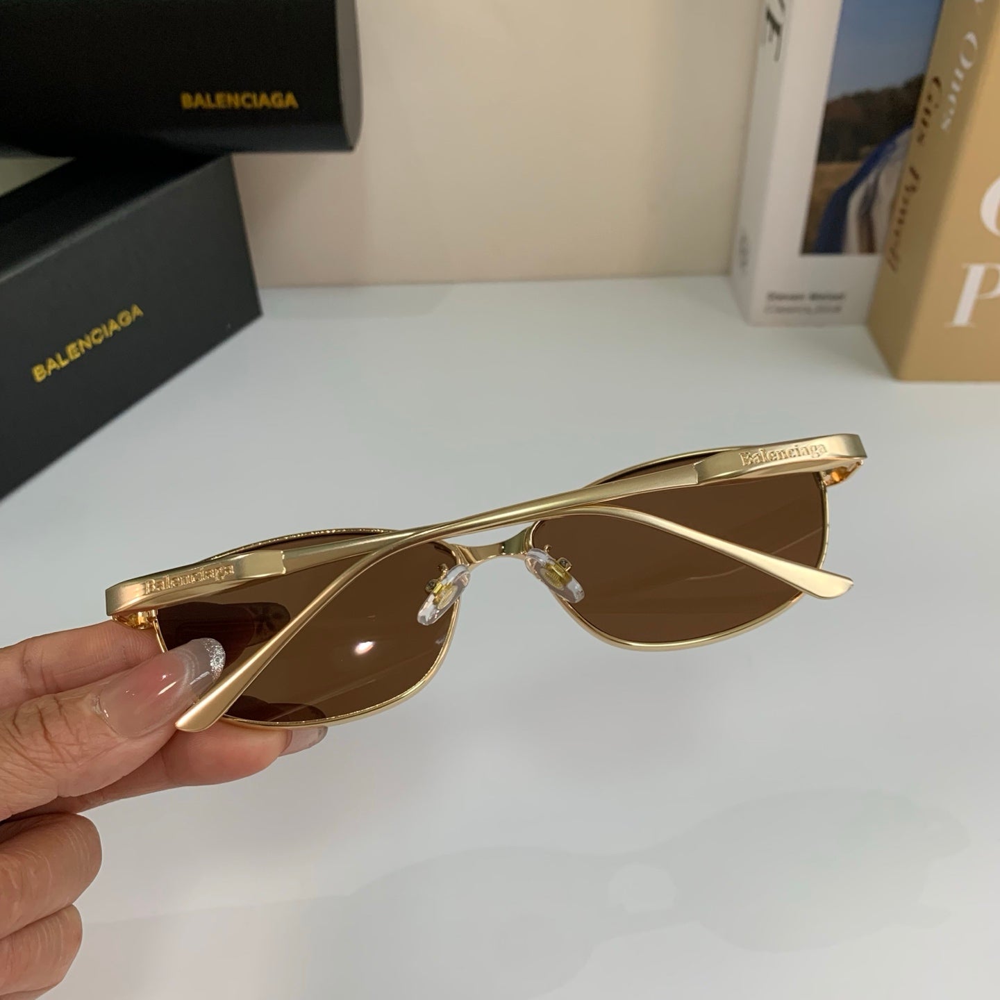 Balenciaga Fashion Brown Lens Sunglasses for Men & Women - 416097 - detail image 6