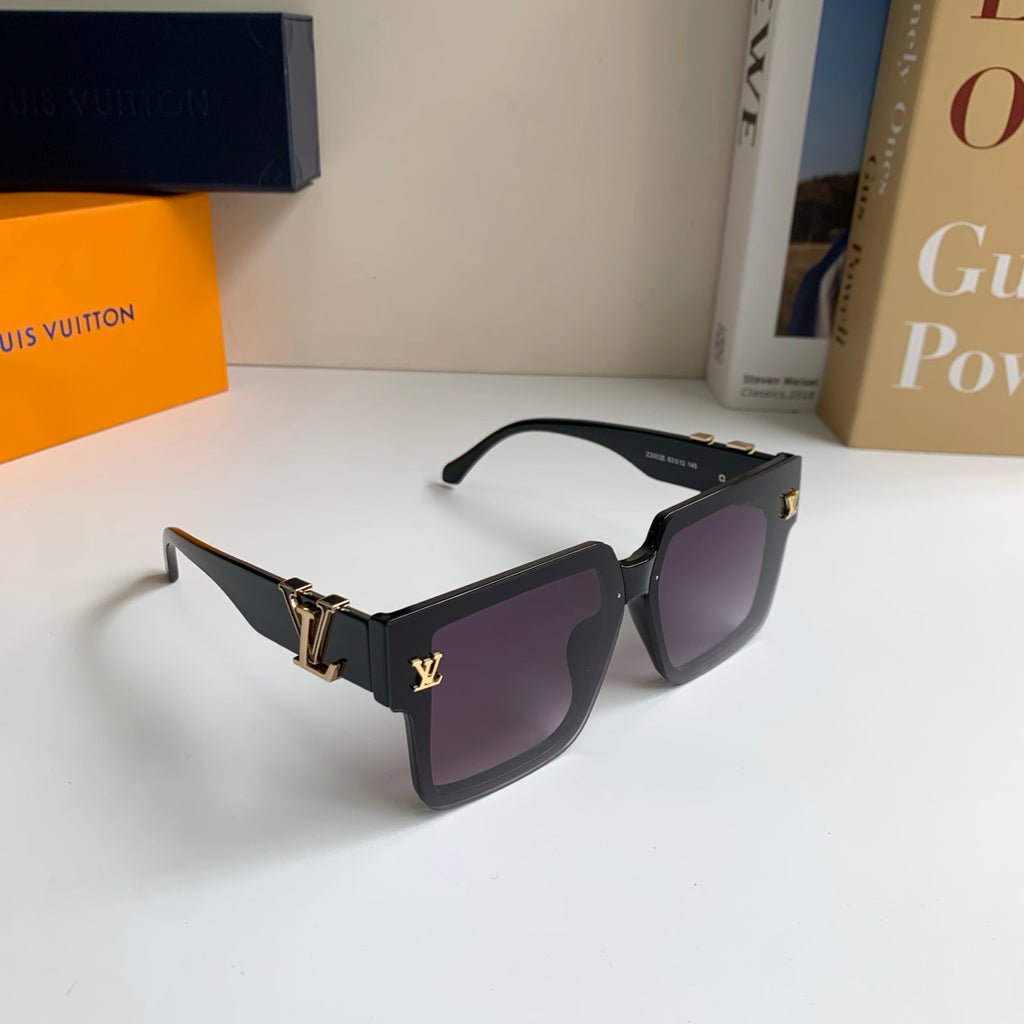Louis Vuitton Square Black Lens Sunglasses for Men & Women - 414938