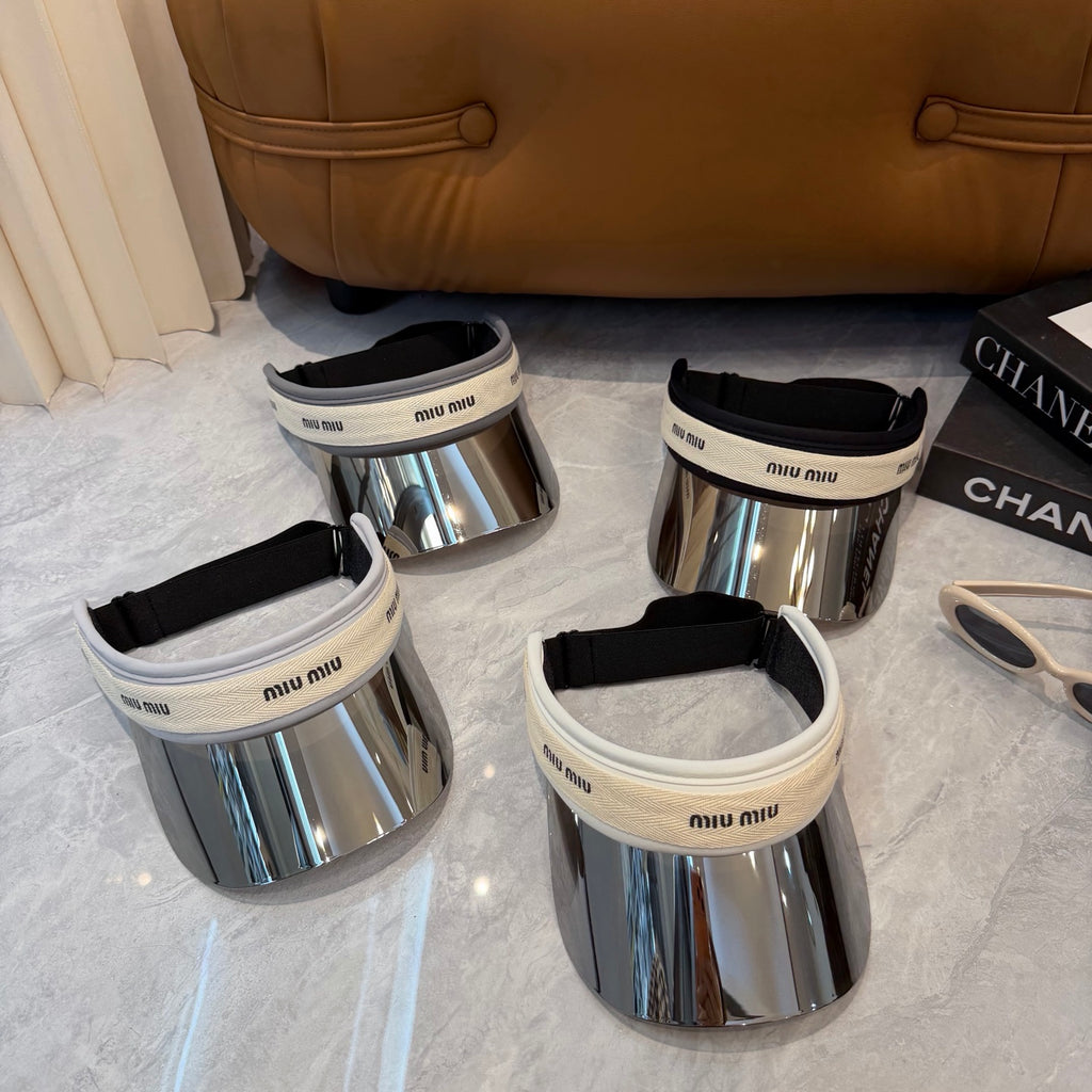 Miu Miu Blue-Light Fashion Silver Sun Visor for Men & Women - 493736 - detail image 8