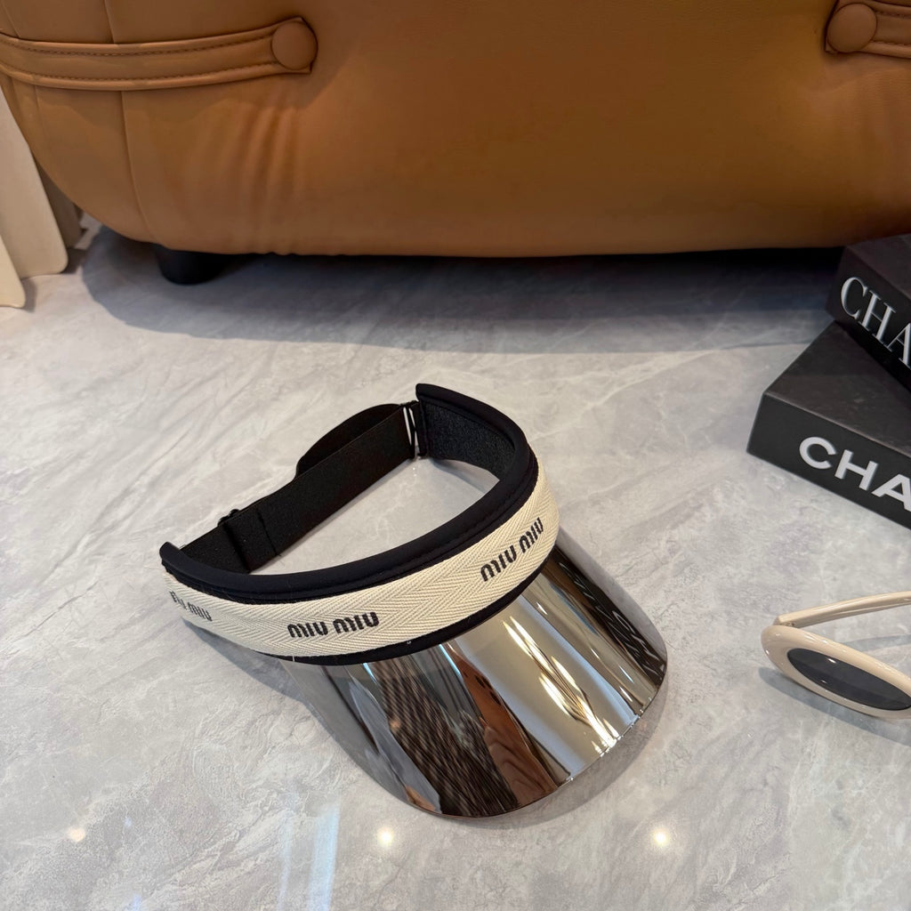 Miu Miu Blue-Light Fashion Silver Sun Visor for Men & Women - 493734 - detail image 6