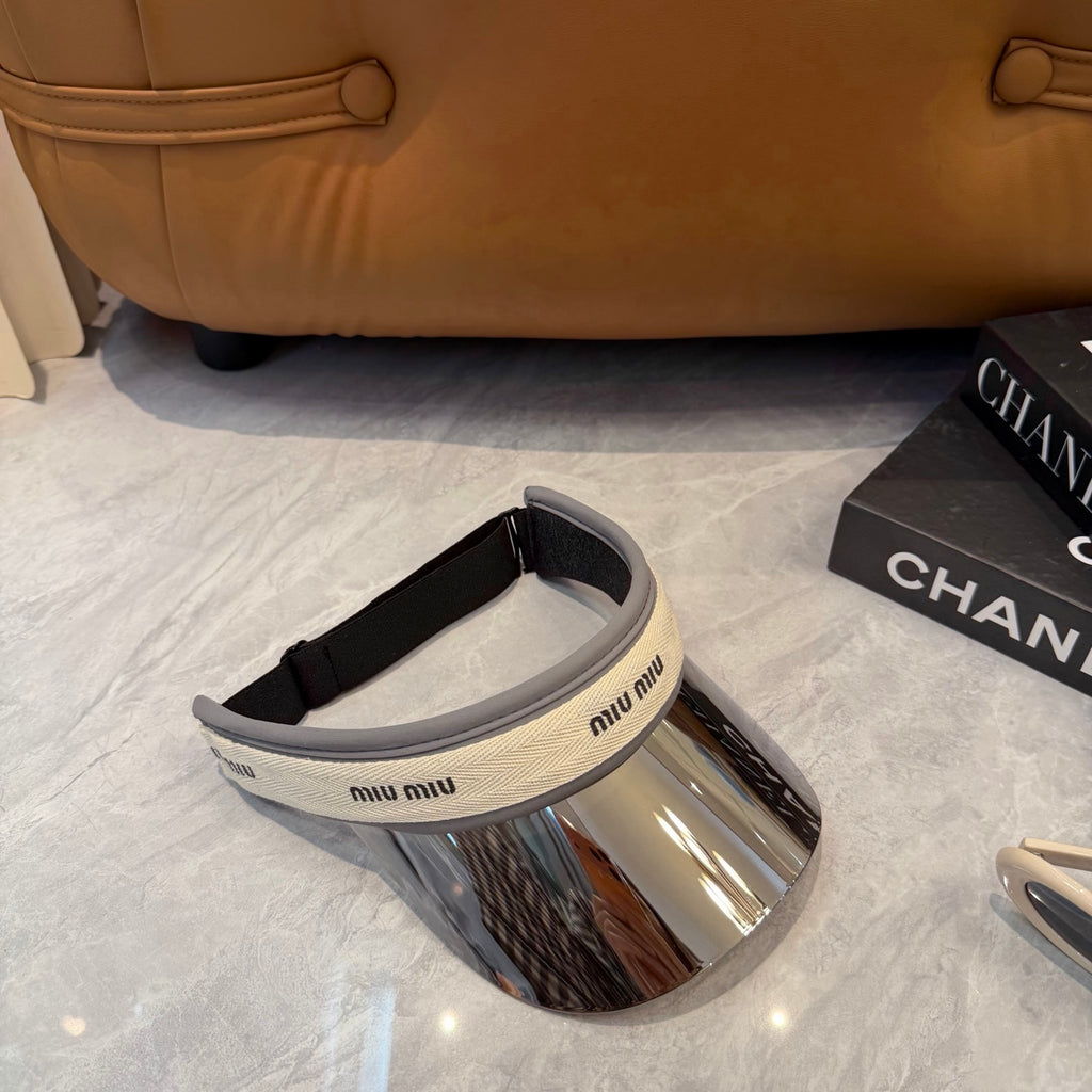 Miu Miu Blue-Light Fashion Silver Sun Visor for Men & Women - 493735 - detail image 6