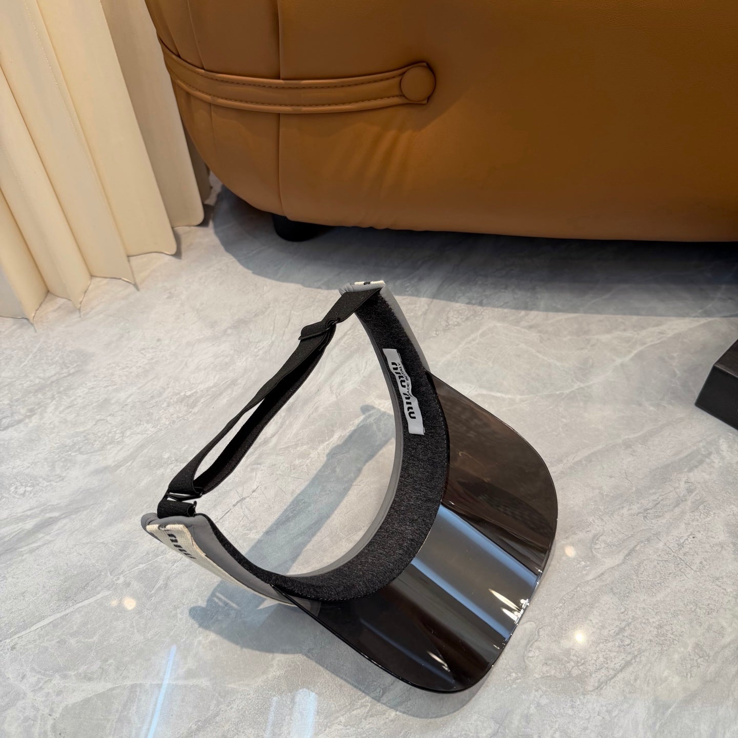 Miu Miu Blue-Light Fashion Silver Sun Visor for Men & Women - 493735 - detail image 3