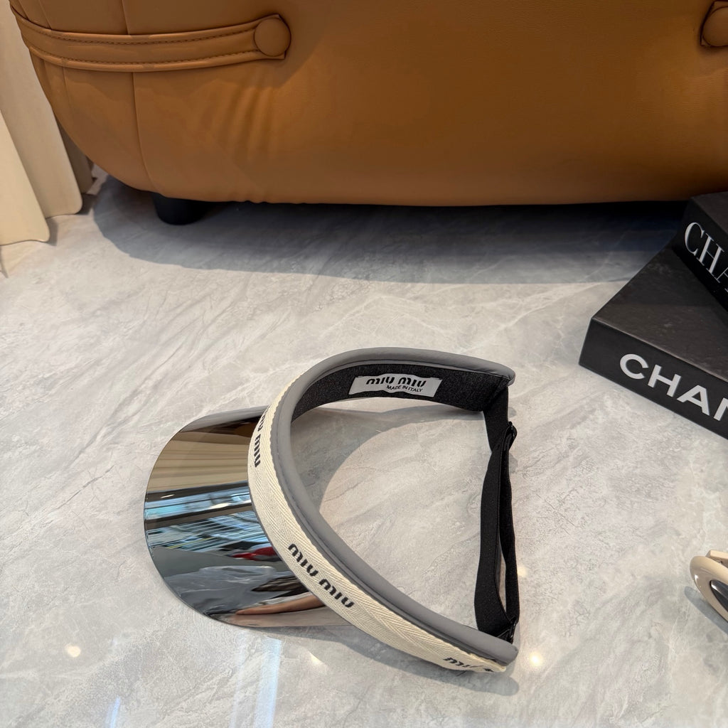 Miu Miu Blue-Light Fashion Silver Sun Visor for Men & Women - 493735 - detail image 2
